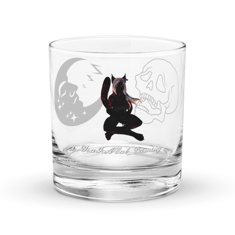 YouIsACat_Gaming Engraved Rocks Glass product image (1)