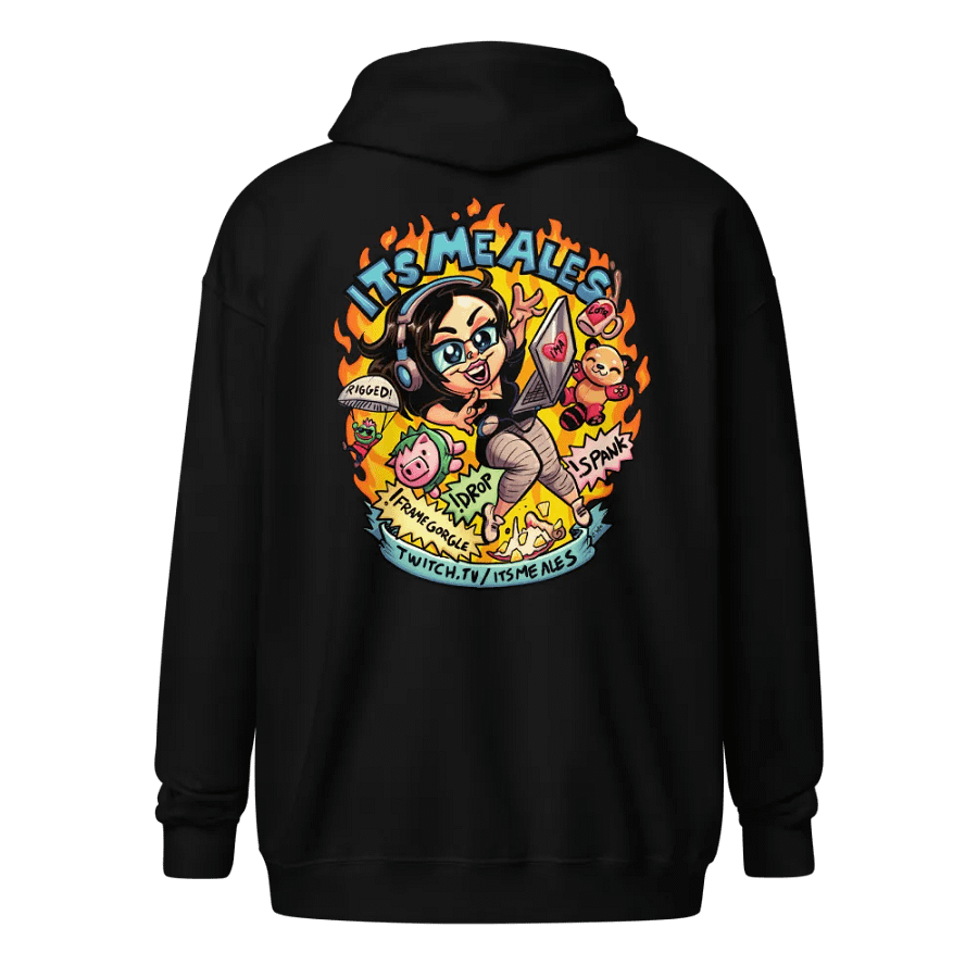 ITSMEALES, HOT MESS EXPRESS - ZIP UP HOODIE product image (2)