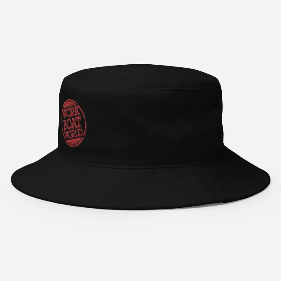 Work Boat World Logo Bucket Hat (Red Logo) product image (10)