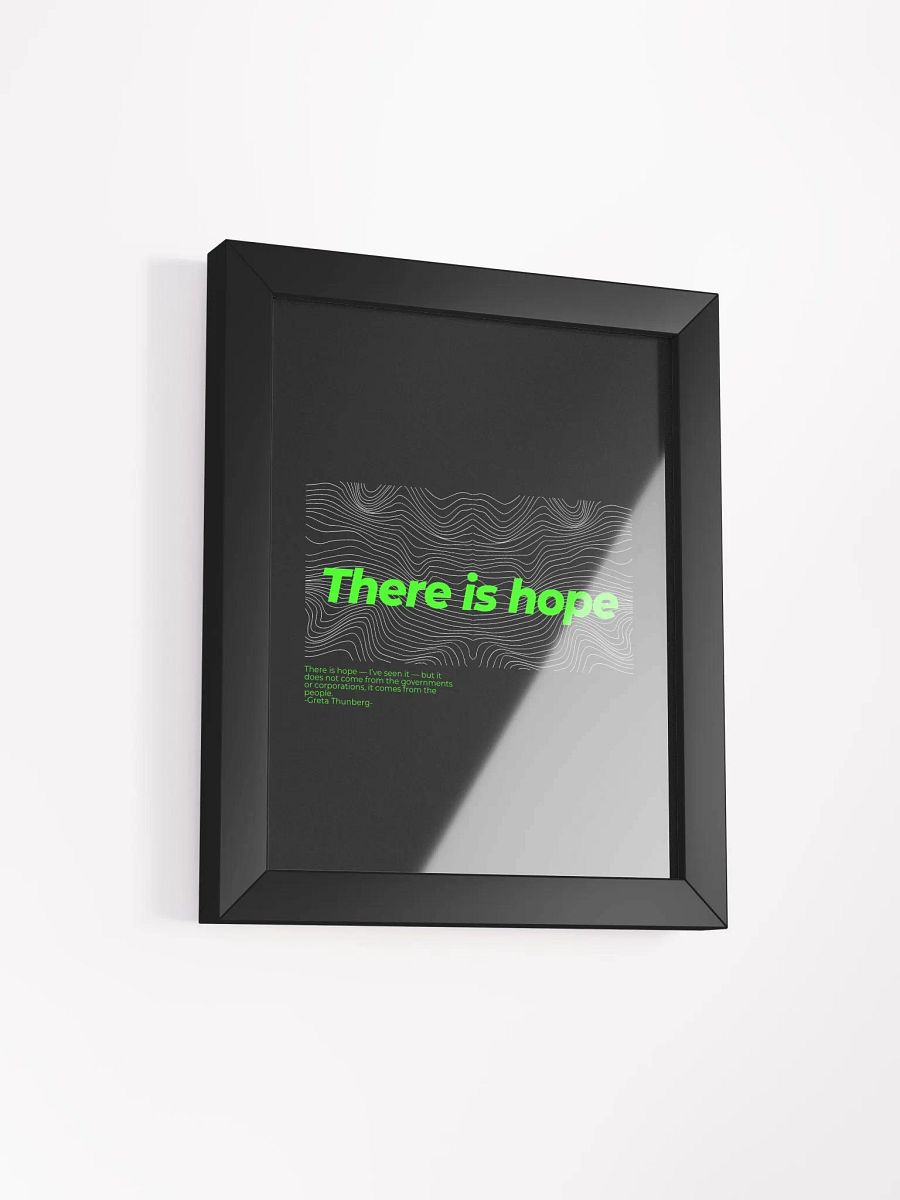 Climate change Matte Poster in Ayous Wood Frame product image (43)