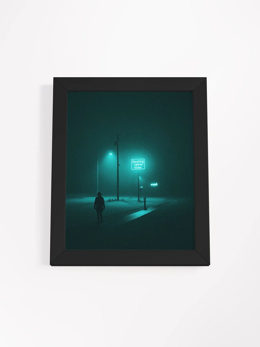 "Healing takes time" Framed Poster product image (10)