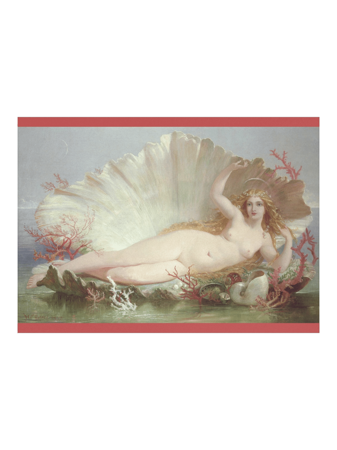 "Birth of Venus" by Henry Courtney Selous Print product image (1)
