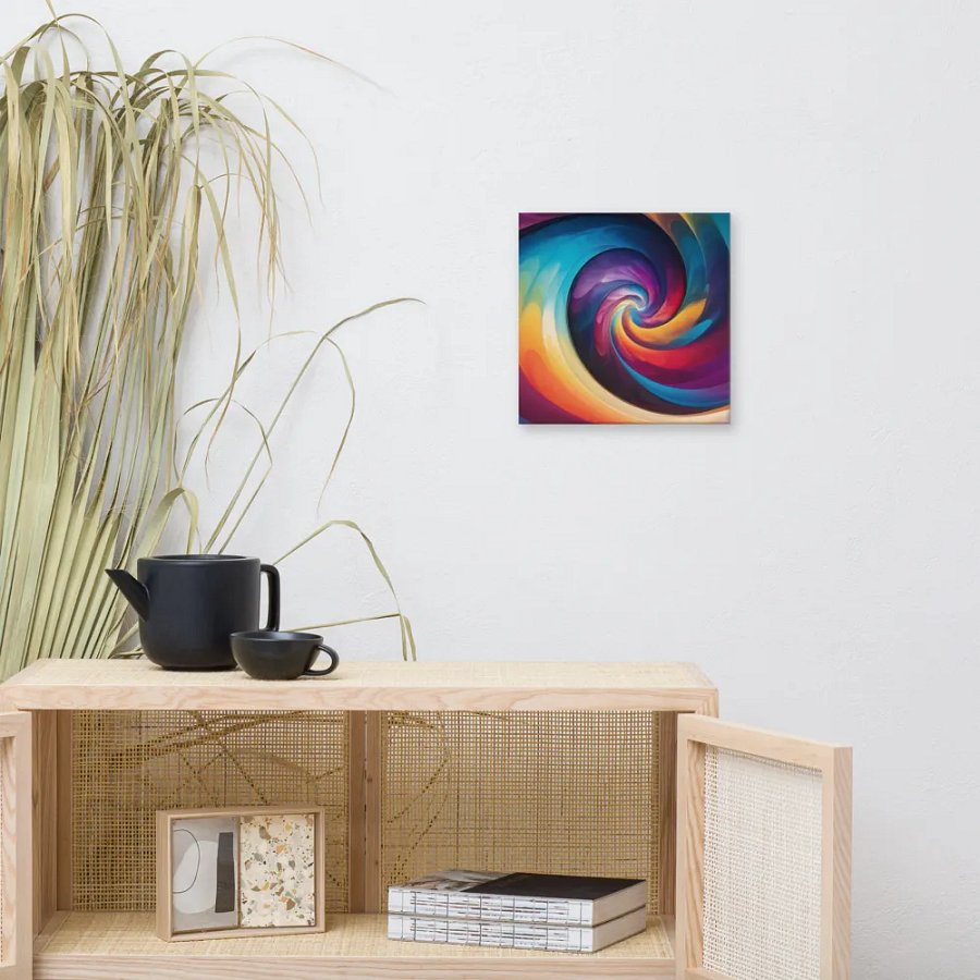 The Psychedelic Rainbow Spiral Canvas product image (10)