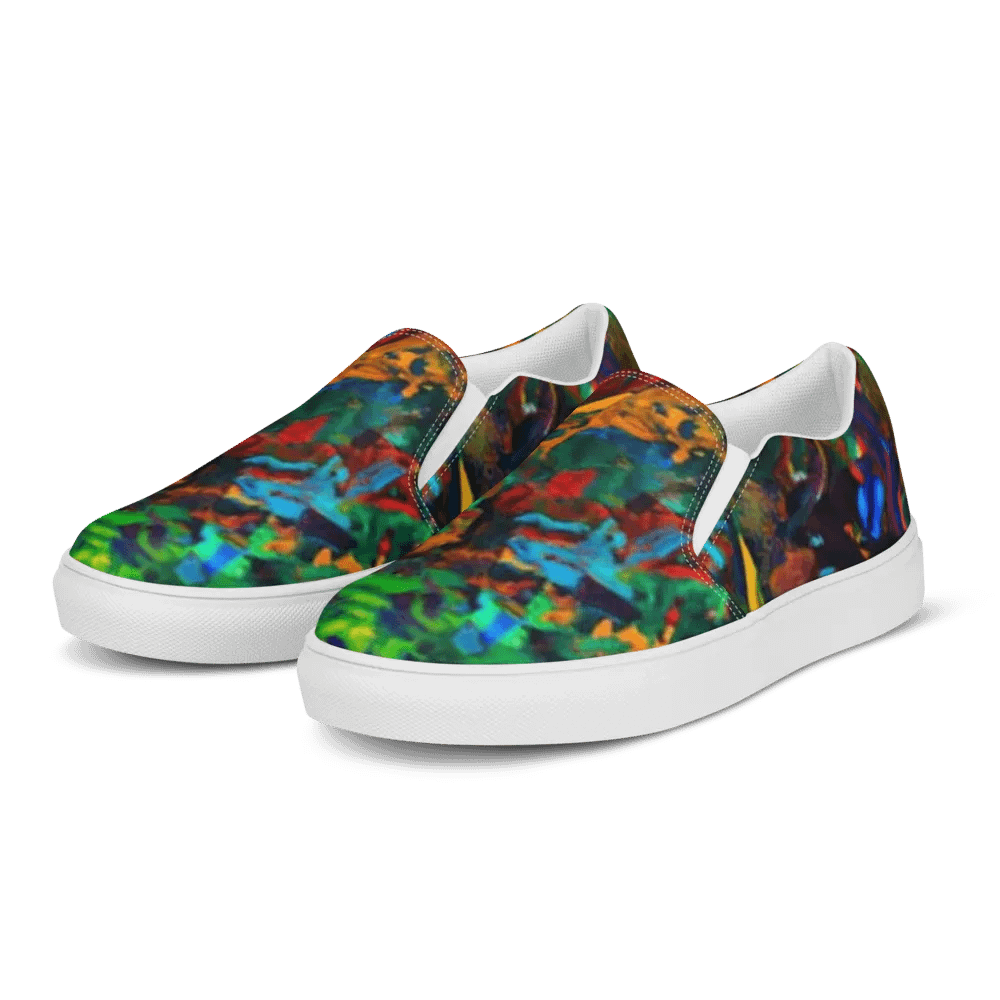 Vibrant Fusion: Abstract Canvas Shoes product image (5)