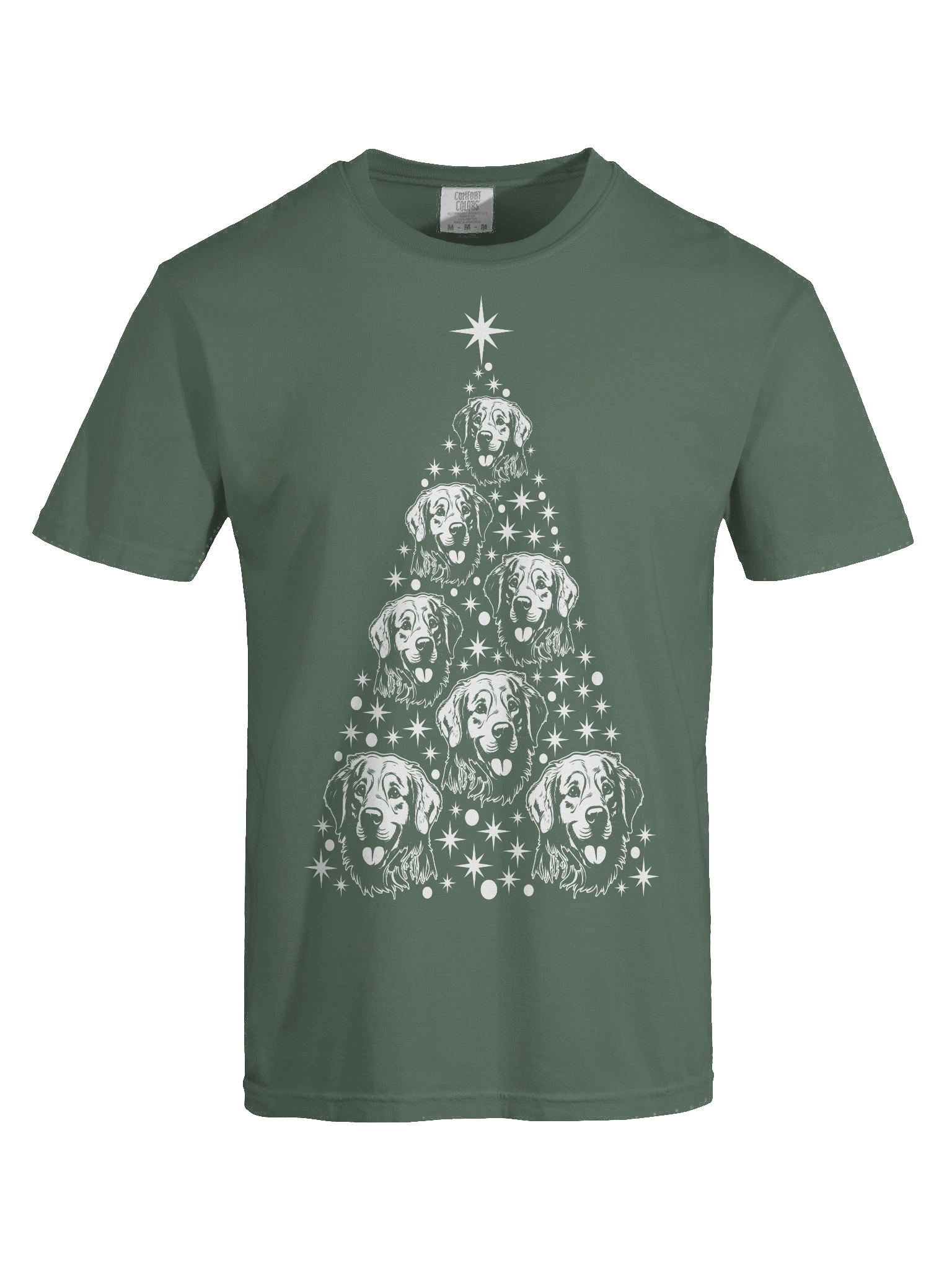 Golden Retriever Christmas Tree T-Shirt product image (9)