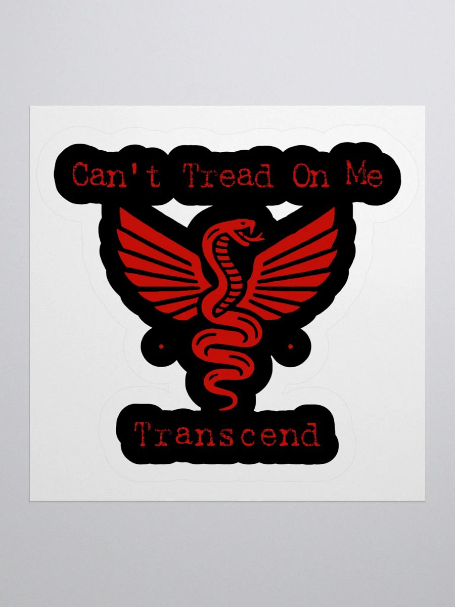 Can't Tread On Me Transcend (Red) Sticker product image (1)
