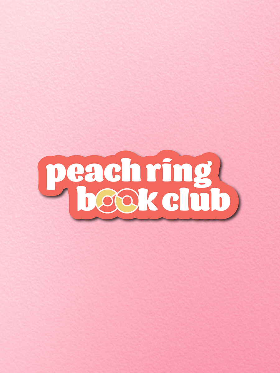 Peach Ring Book Club Sticker product image (1)