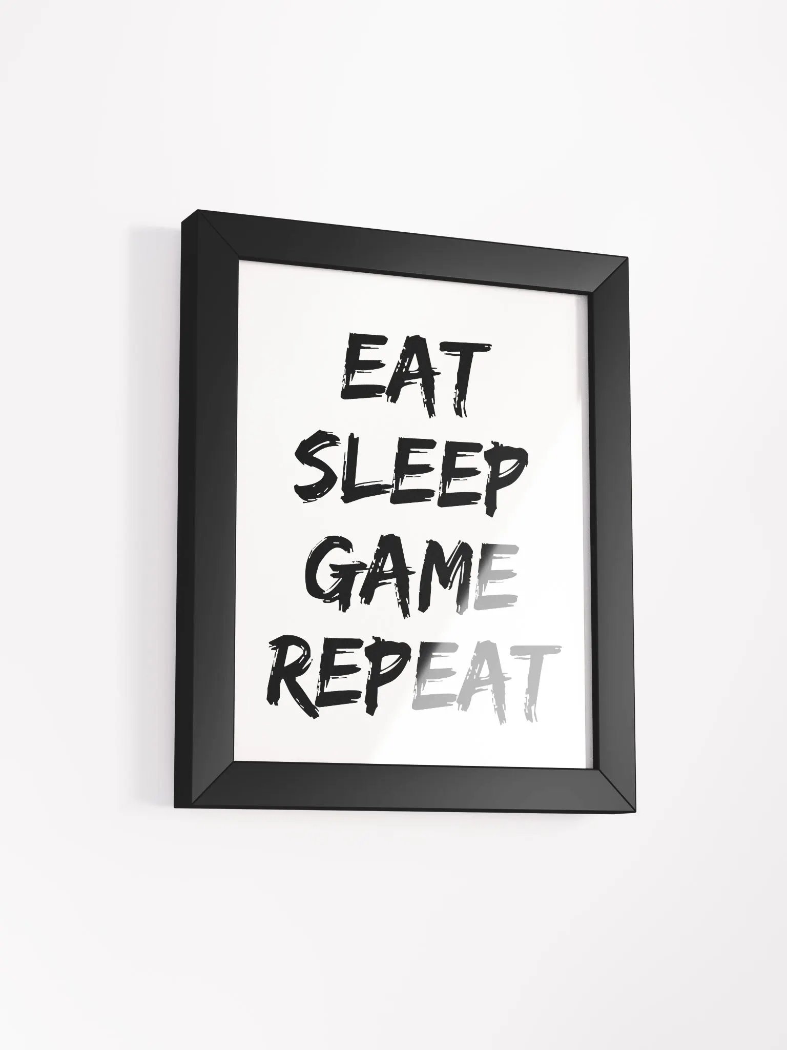 Eat Sleep Game Repeat Framed art product image (19)
