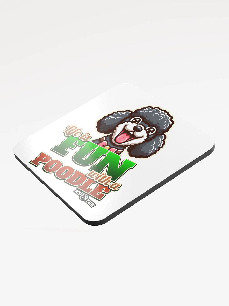 Fun Poodle Glossed Cork Coaster product image (3)