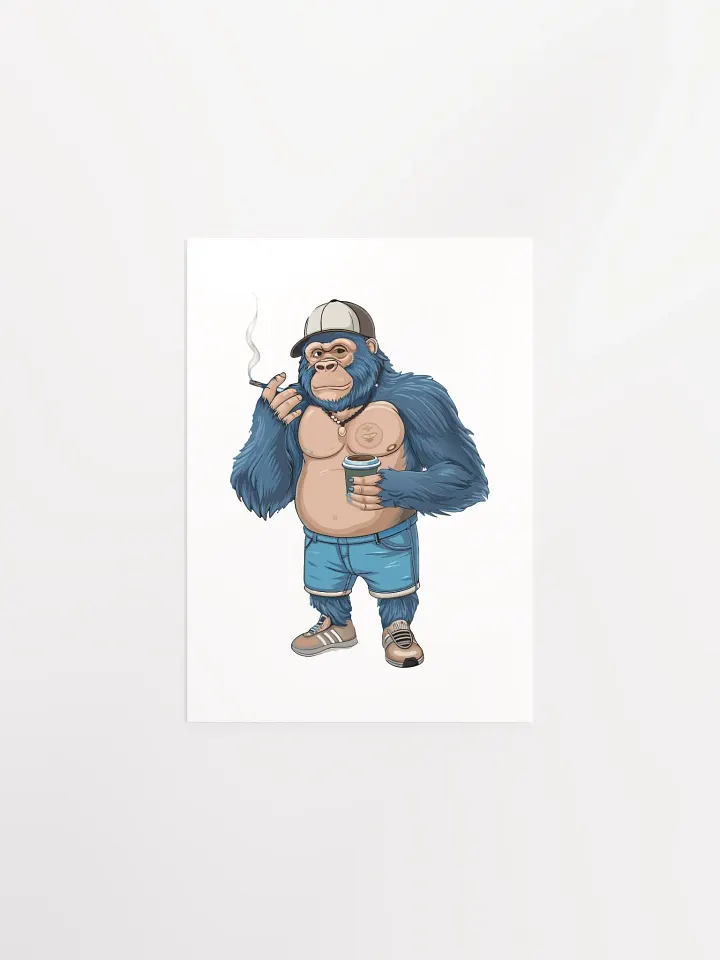 Blue Gorilla Enhanced Matte Paper Poster (in) product image (1)