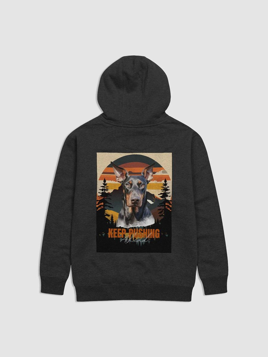 Keep Pushing Ahead Doberman Unisex Premium Hoodie by Cotton Heritage product image (2)