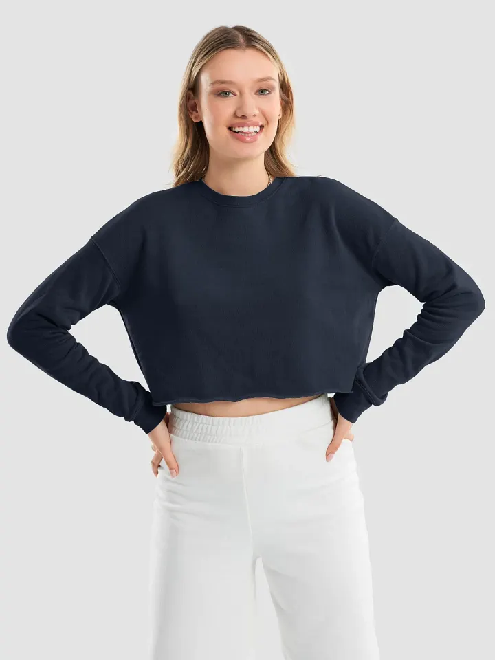 Women's Fleece Crop Sweatshirt with Large Astro Logo on the Back (S-L) product image (2)
