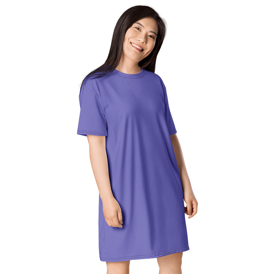 Oversized T-Shirt Dress - Moody Blue, Sizes 2XS-6XL product image (4)