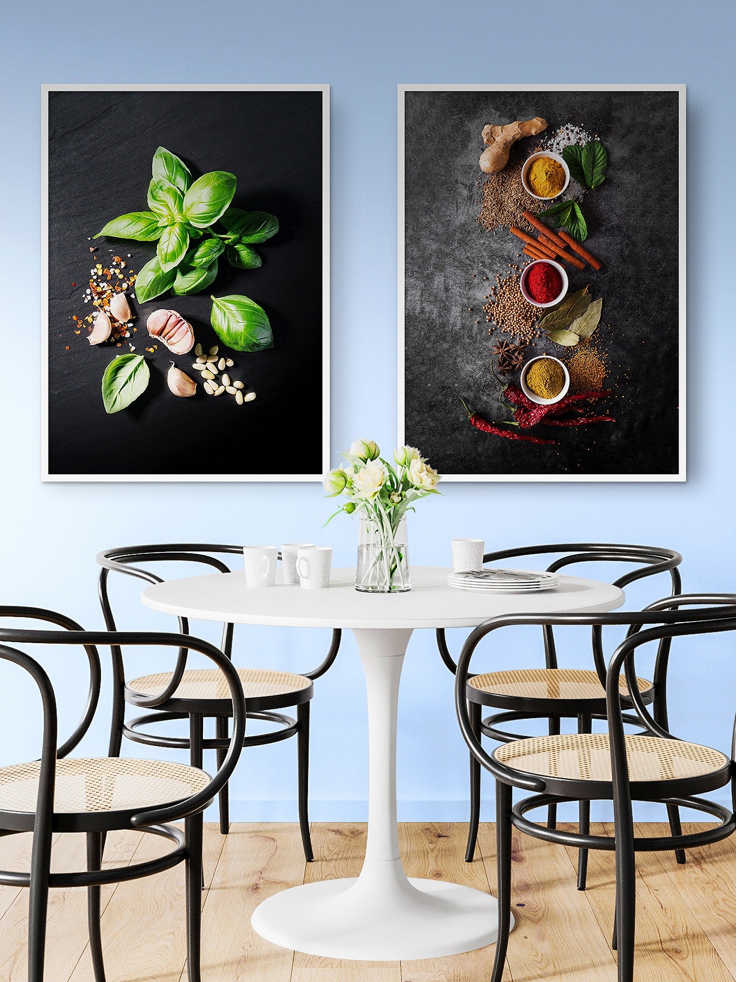 Spices (Italian/Spanish cuisine) — Food kitchen poster/blackboard, kitchen decor, kitchen wall art, aesthetic poster, minimalist poster product image (2)