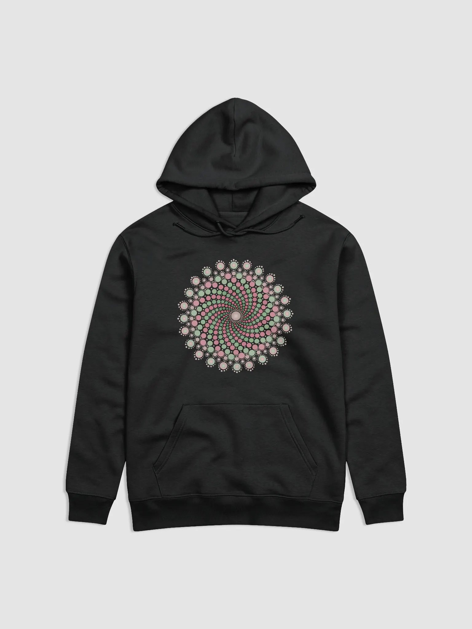 Green and Pink Mandala Unisex Eco Hoodie product image (1)