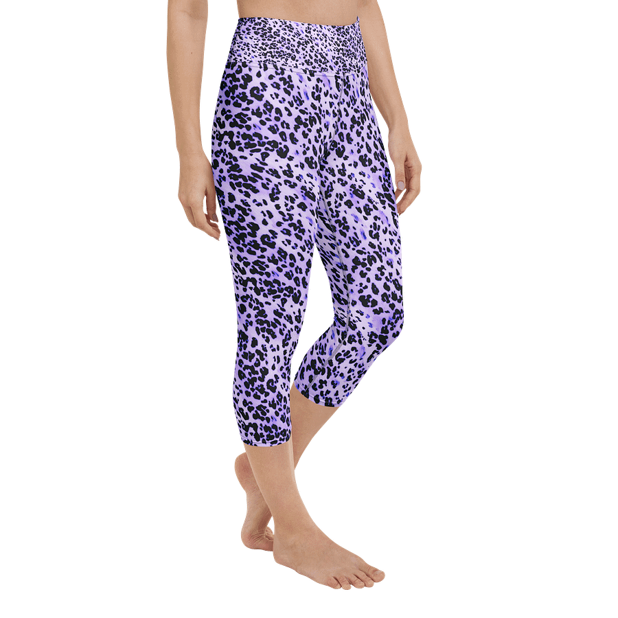 Purple Leopard Skin Capri Leggings product image (2)