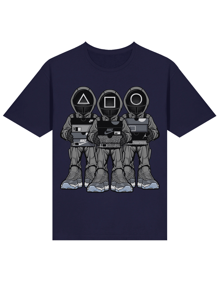 Squid Game – Guard Trio – PlayStation Mask Drip – Gildan Softstyle T-Shirt product image (9)