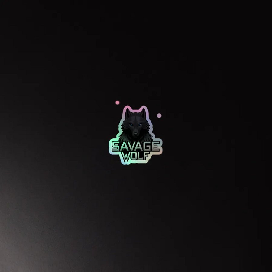Savage Wolf Holographic Sticker Sheet product image (4)