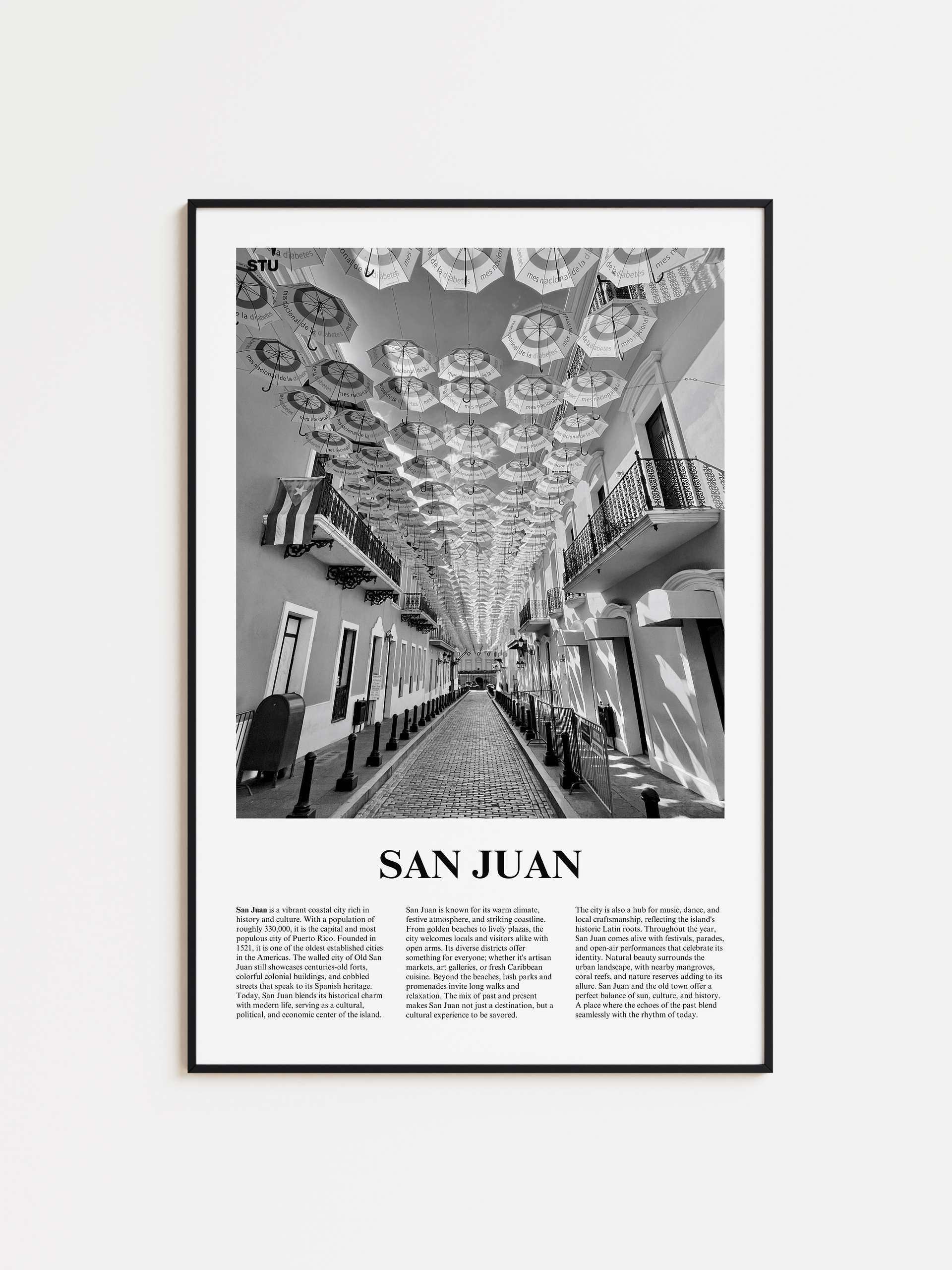 San Juan 03 Newspaper Poster | Framed product image (1)