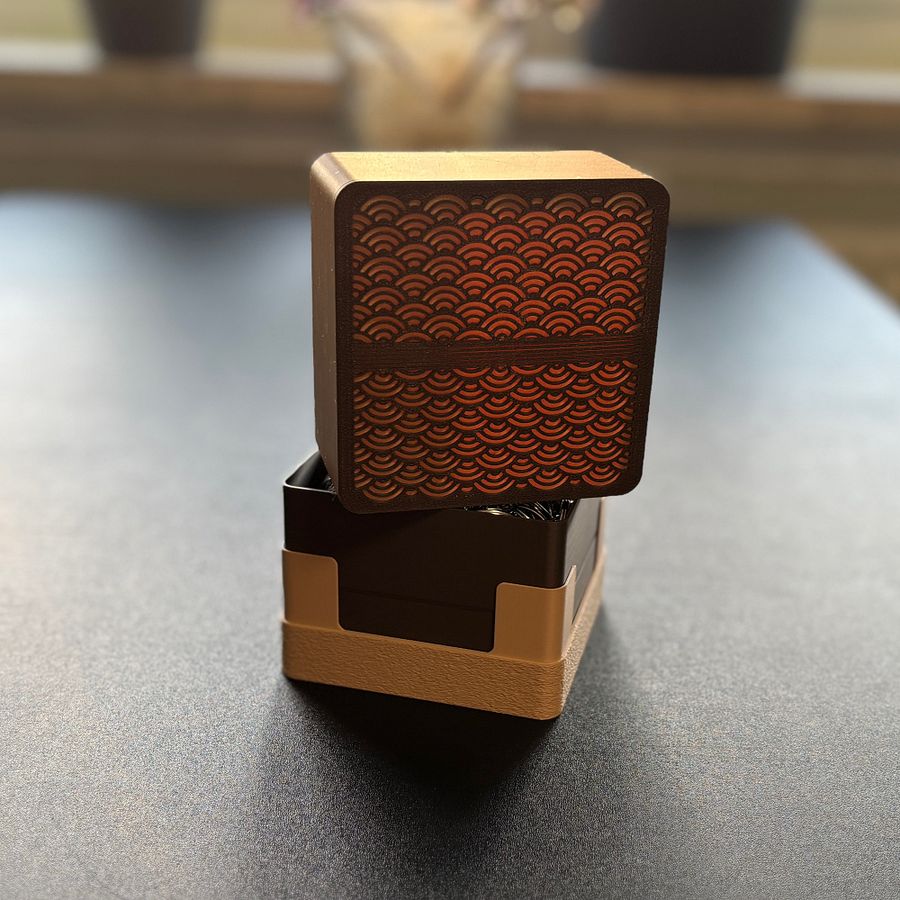 Custom Jewelry Box with Seigaiha Pattern product image (10)