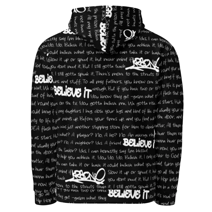Believe It - KRS-One - BLACK - Unisex Hoodie product image (3)