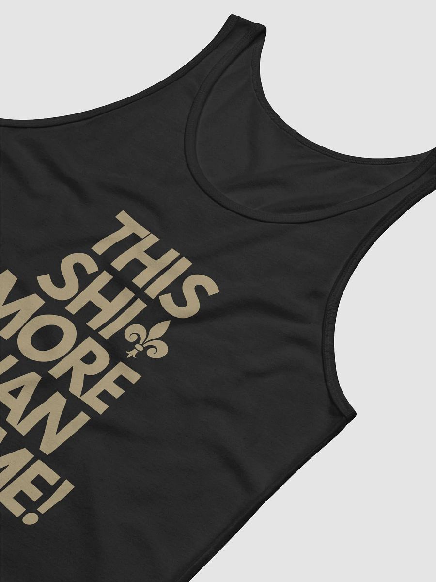 This Shit More Than A Game Tank (Black And Gold) product image (6)