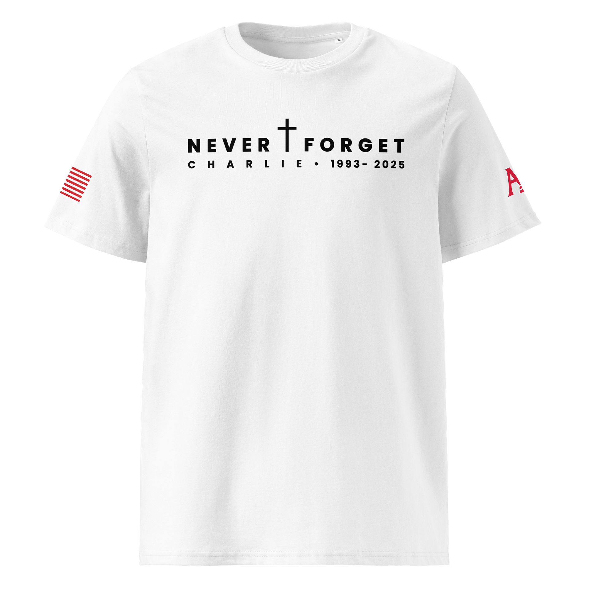 Never Forget – Charlie Kirk Memorial T-Shirt product image (1)