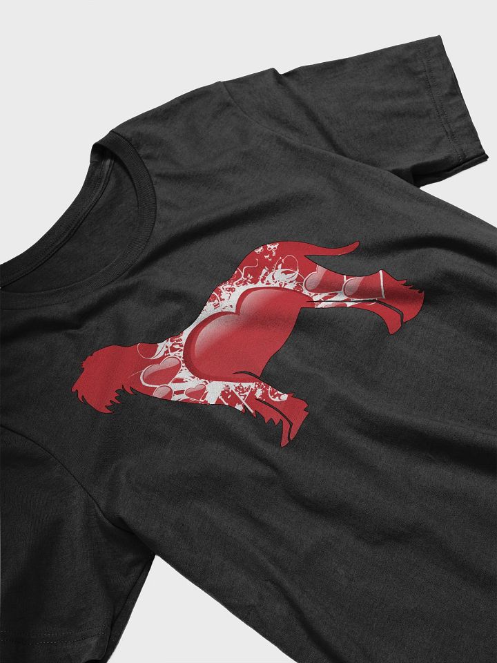 Spinone Italiano Silhouette filled with big Red Hearts product image (2)