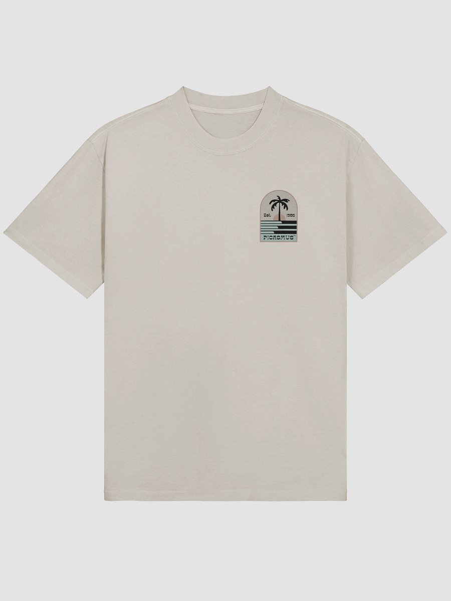 sunset palm Premium Oversized Faded T-Shirt product image (3)