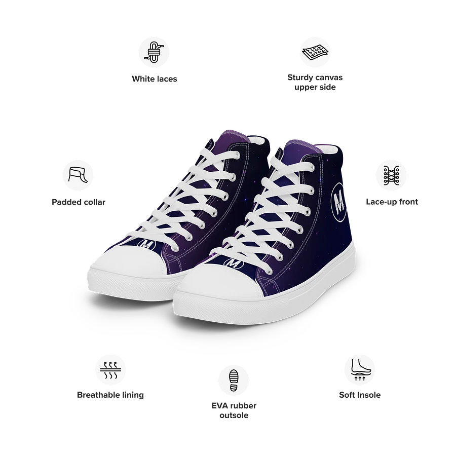 Grape Galaxy Quest - Women's High Tops | #MadeByMELO product image (16)