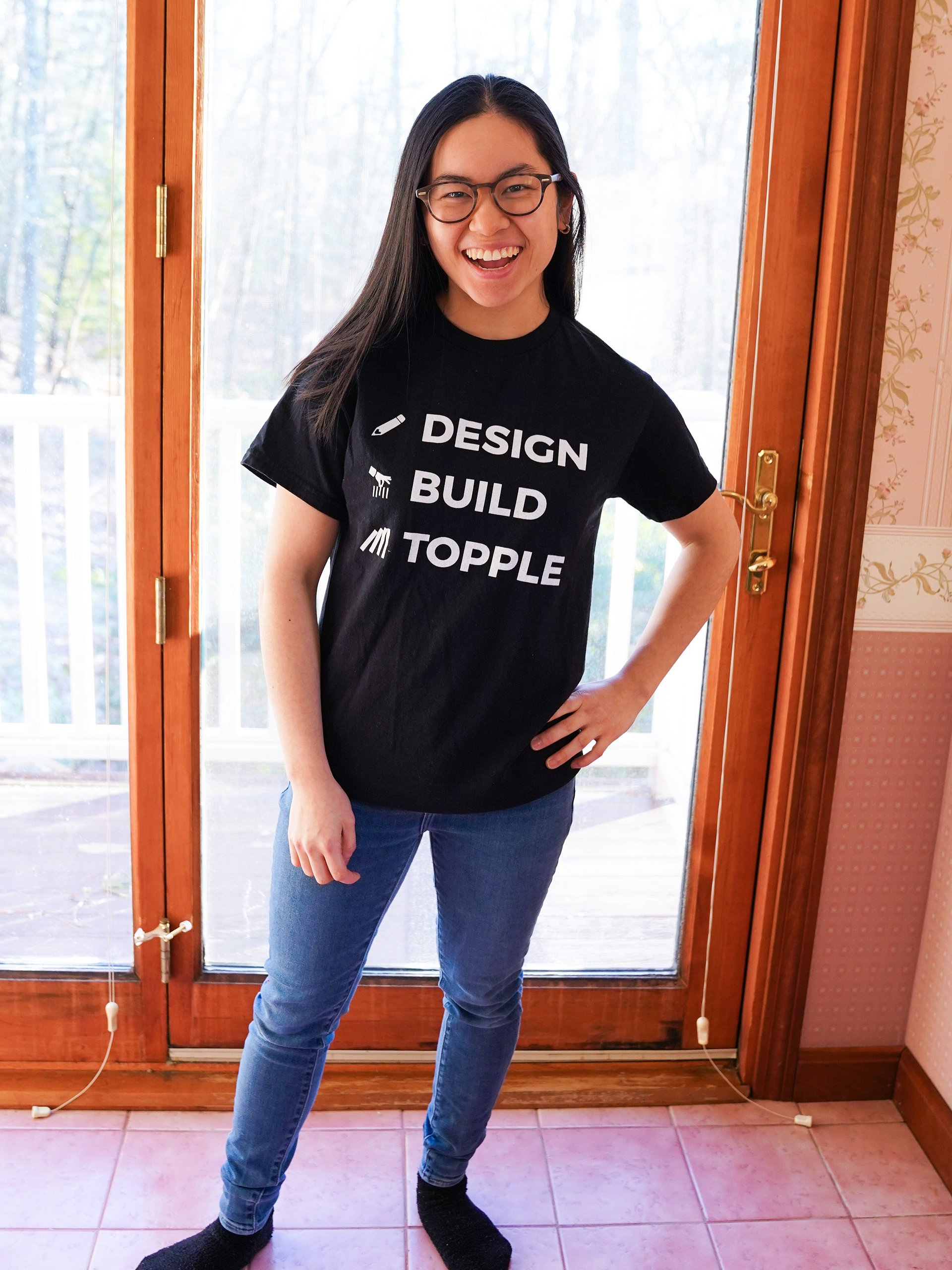 "DESIGN BUILD TOPPLE" T-Shirt product image (2)