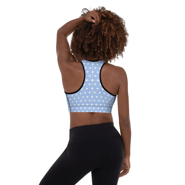 Pastel Heart Seamless Pattern Padded Sports Bra - V4 product image (1)