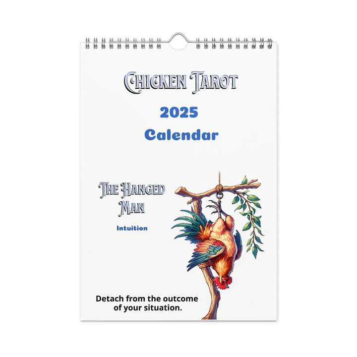 Chicken Tarot Inspiration 12 Month Wall Calendar product image (1)