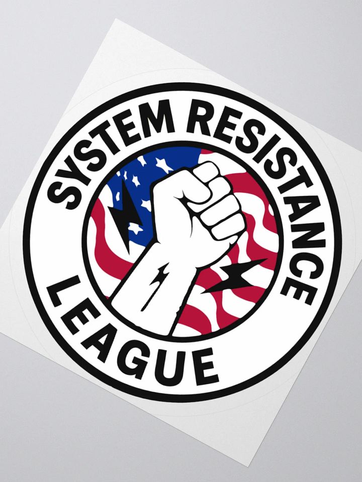 System Resistance League Emblem Kiss-Cut Vinyl Stickers product image (6)