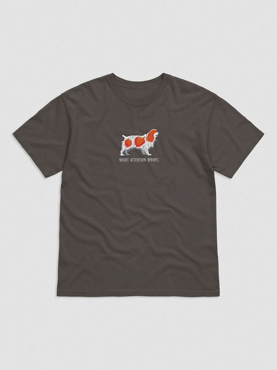 Short Attention Spaniel T-Shirt(Embroidered) of an English Toy Spaniel(Blenheim) product image (4)