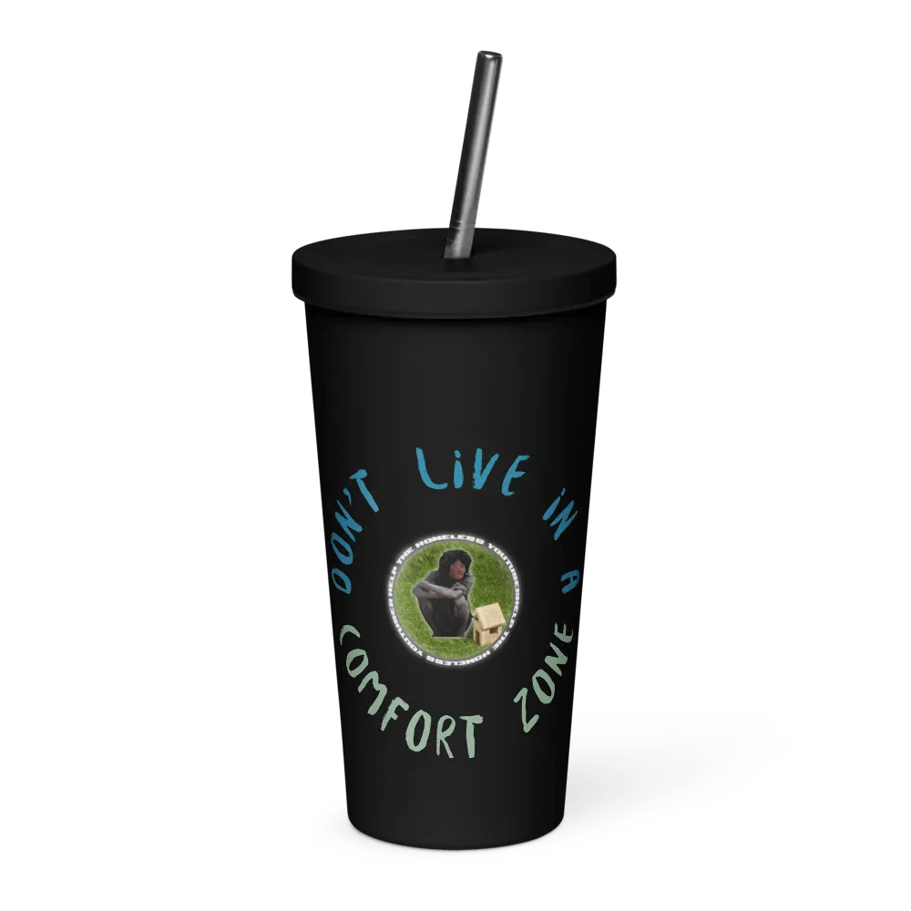 Homeless Vibrant Insulated Tumbler: Escape the Comfort Zone product image (1)