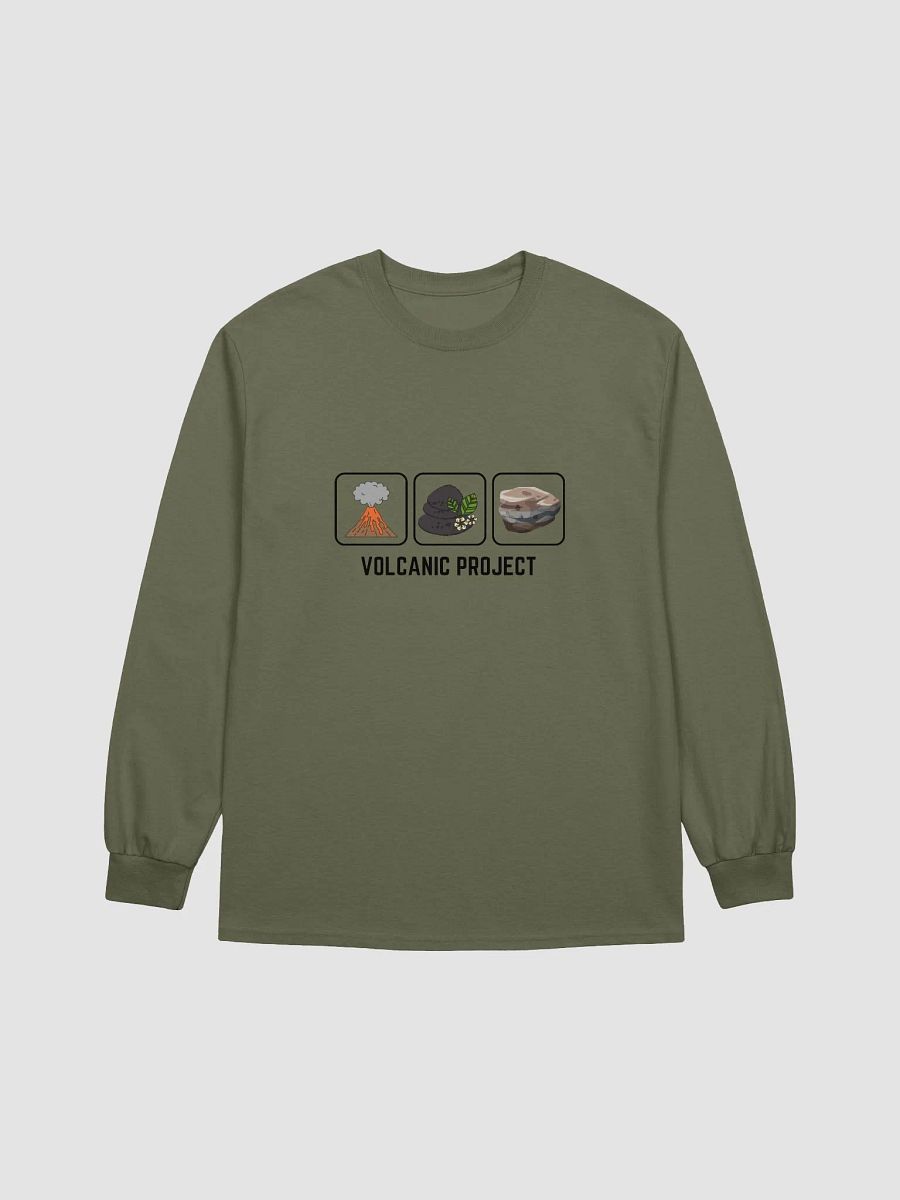 Volcanic Geological Wonderlands organic cotton long sleeve t-shirt product image (1)