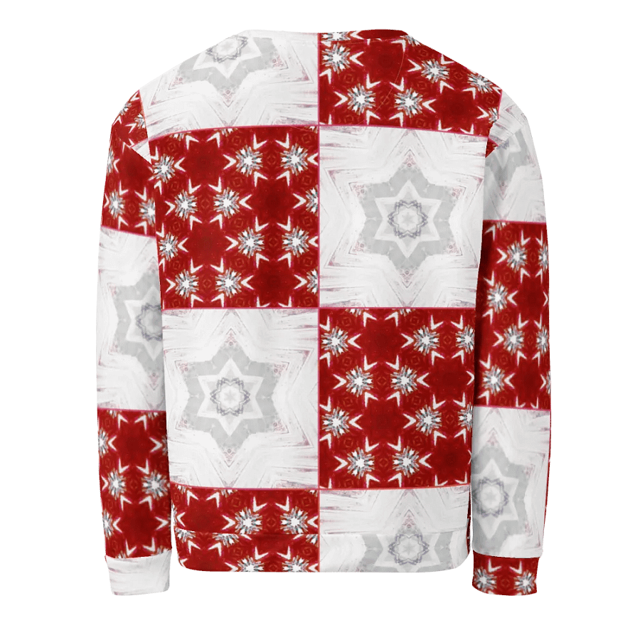 Abstract Pale Star Patchwork Design Unisex All Over Print Sweatshirt product image (6)