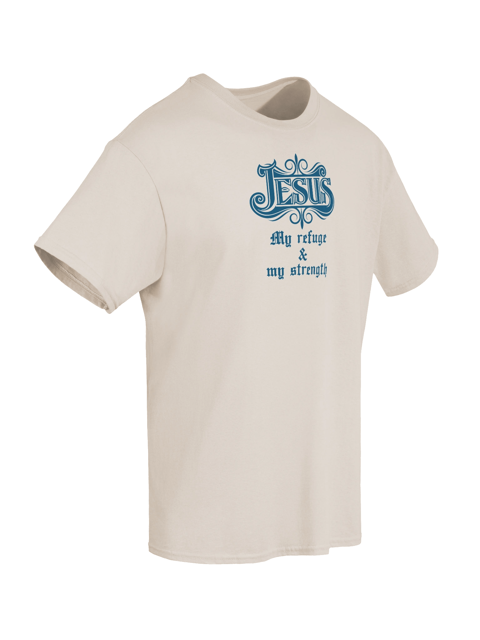 Christian T-Shirt – Back Print Powered by Him product image (8)