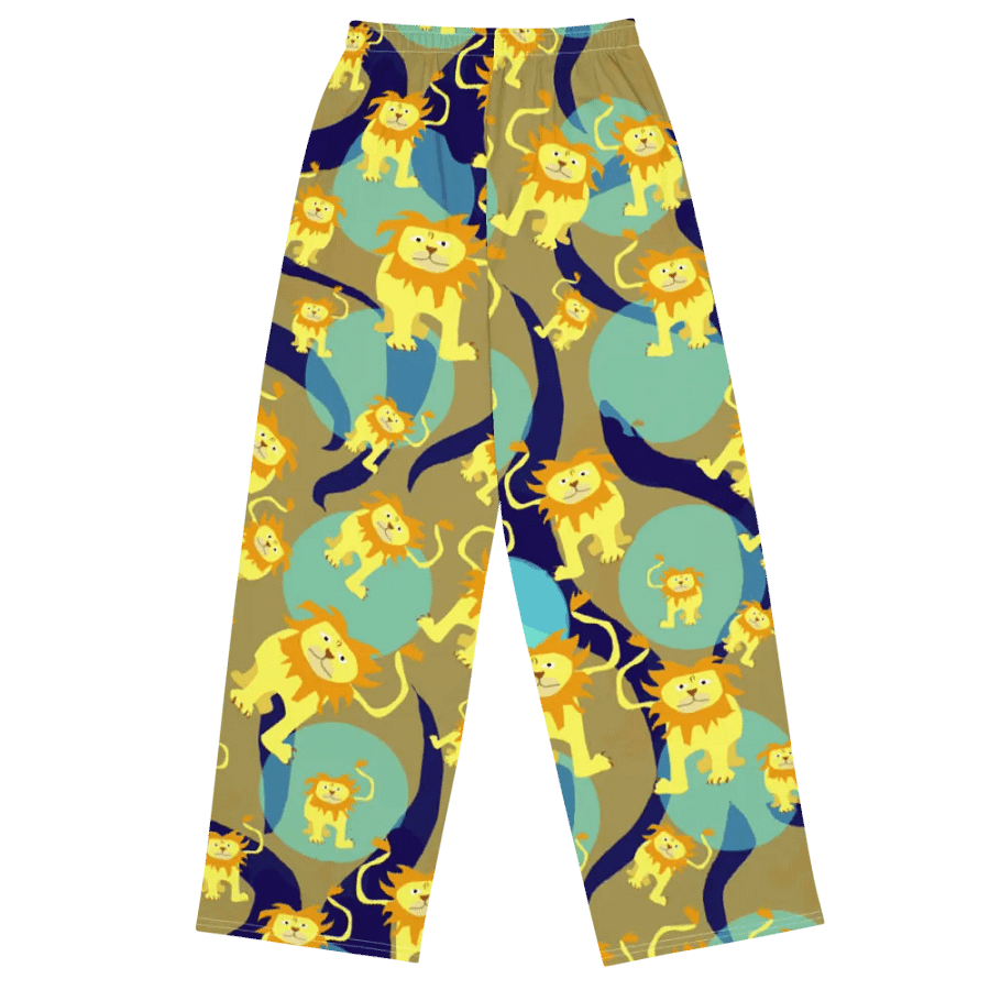 Lion Pattern Wideleg Pants product image (1)