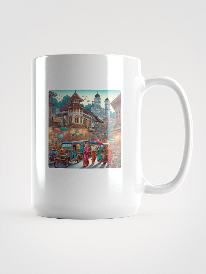 Asian Street Life Mug | AIart Bukittinggi city product image (1)