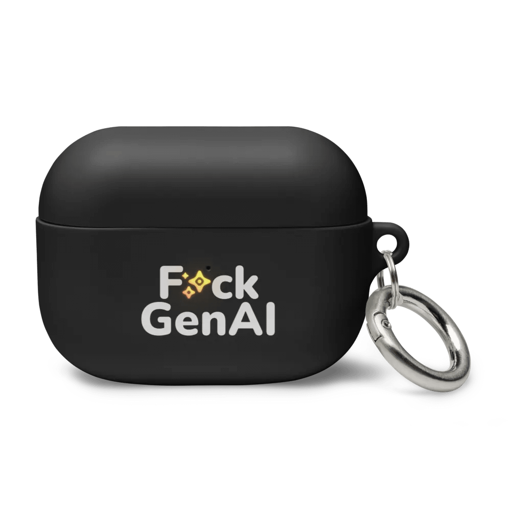 Absolut Idiocy AirPods® Case - F✨ck Generative AI product image (1)