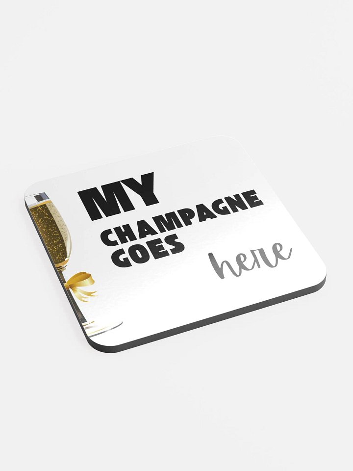 My Champagne Goes Here Cork Coaster Set product image (2)