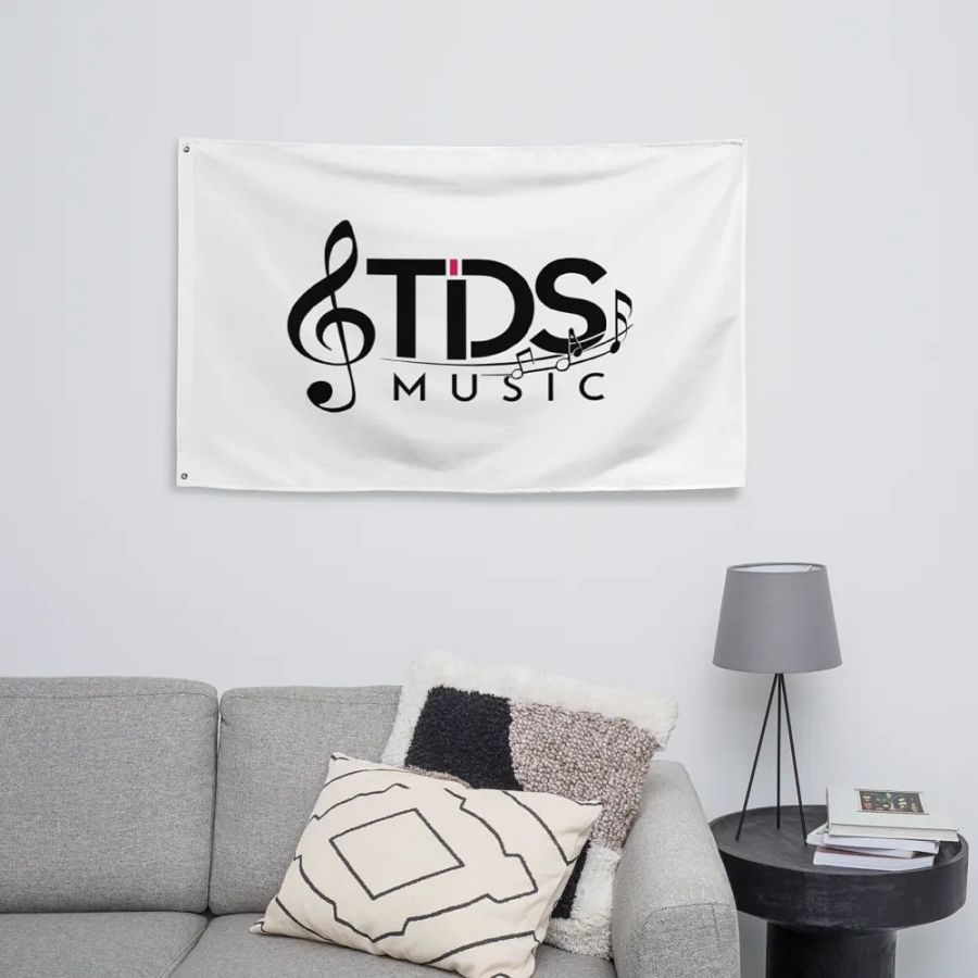 Exclusive TDS Music All-Over Print Flag - 34.5x56in Polyester with Music Design product image (9)