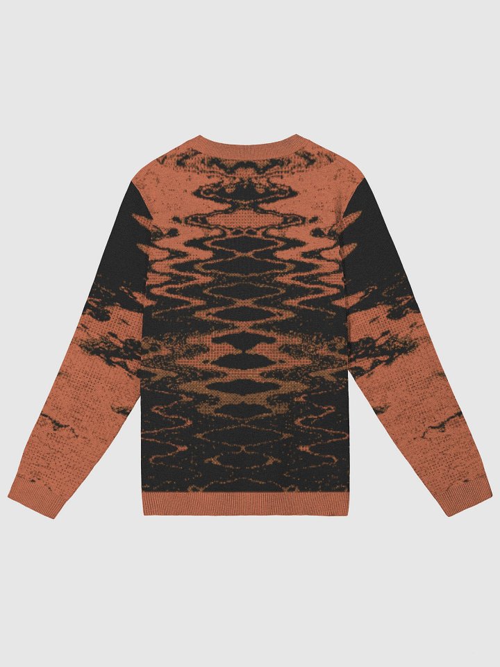 Abstract Ripple Sweater – Terracotta & Onyx product image (2)