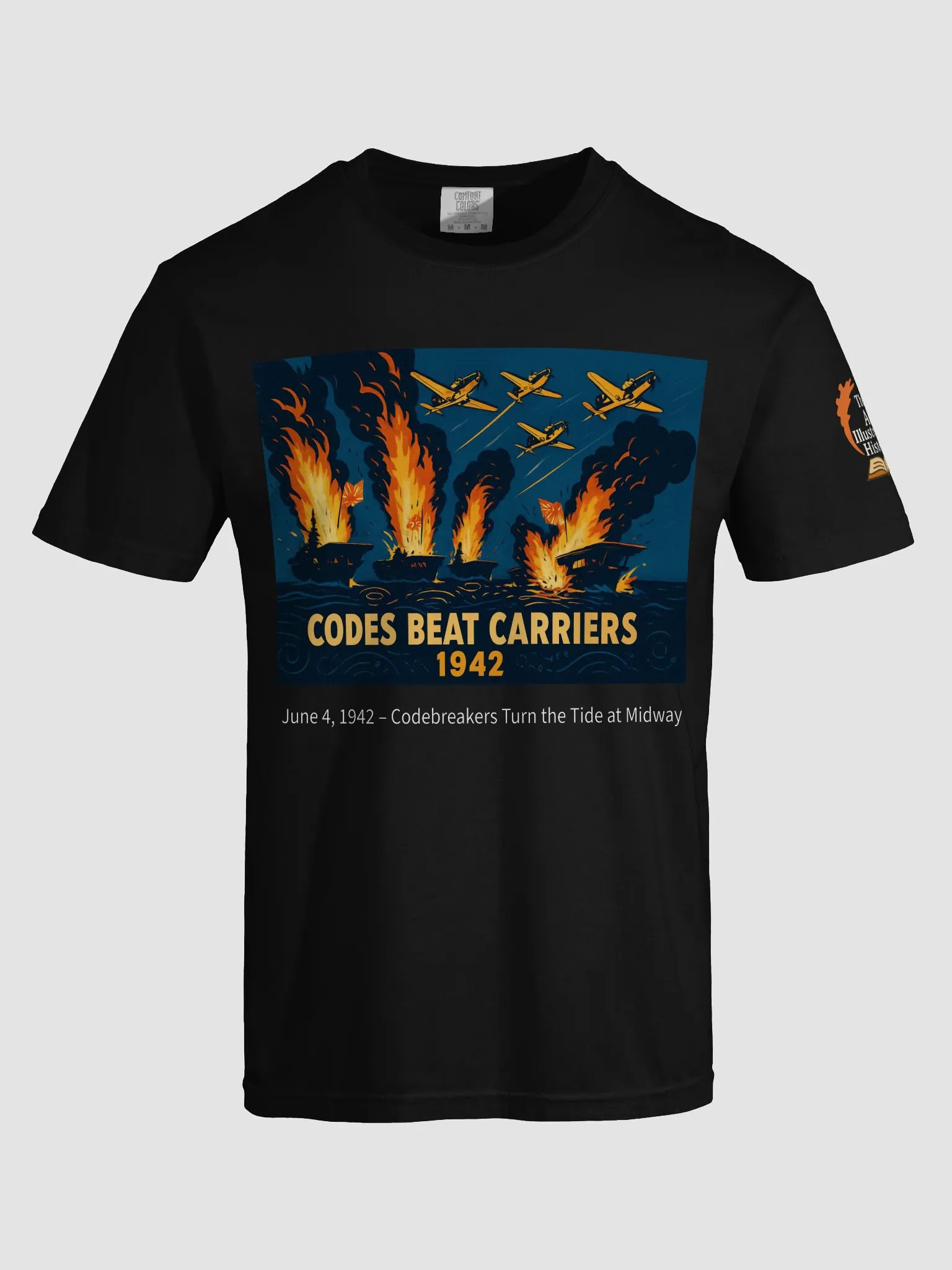 June 4 - Battle of Midway 'Codes Beat Carriers' Victory Tee product image (20)