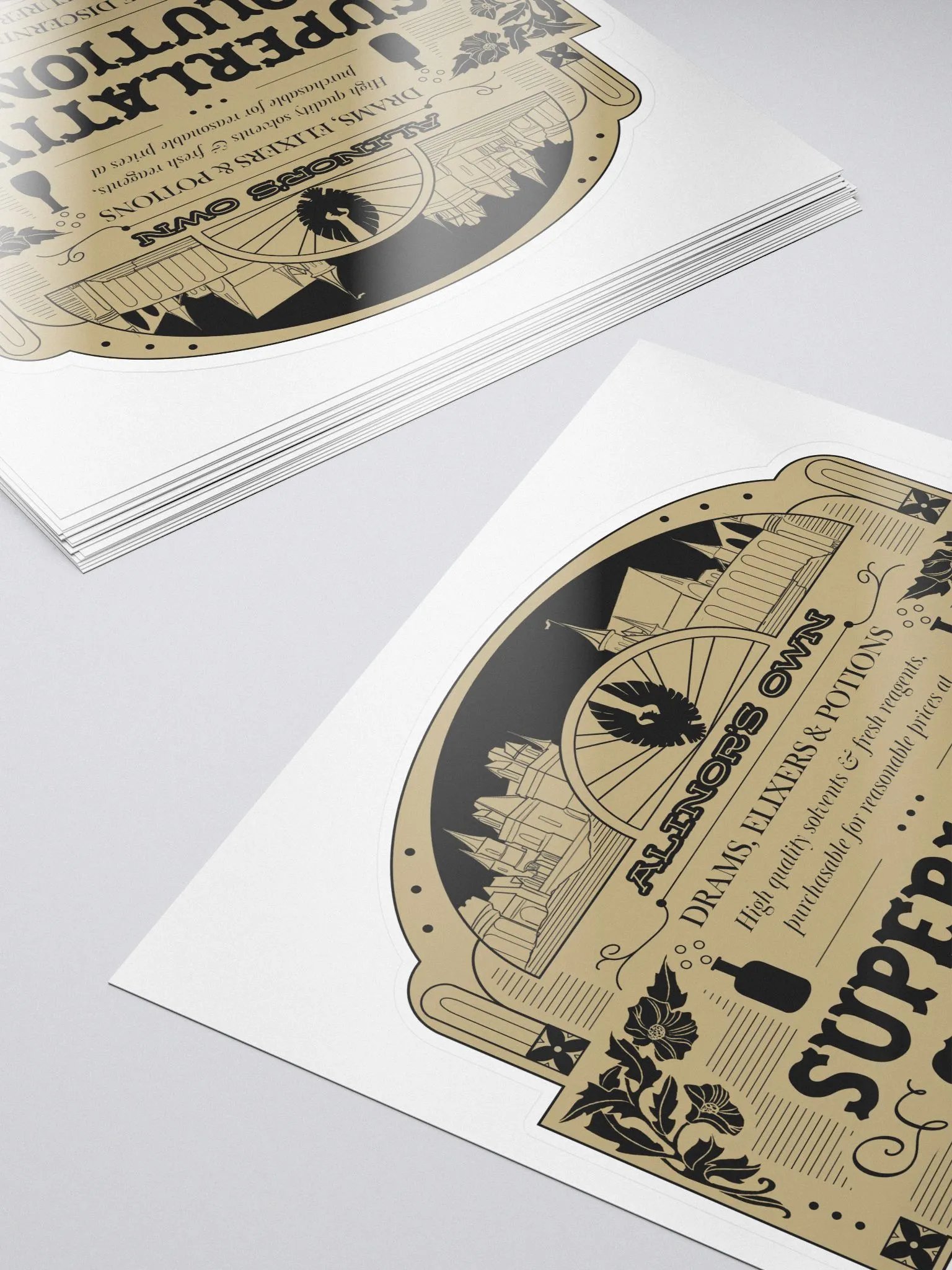 Alinor Apothecary Vintage Label Sticker product image (5)