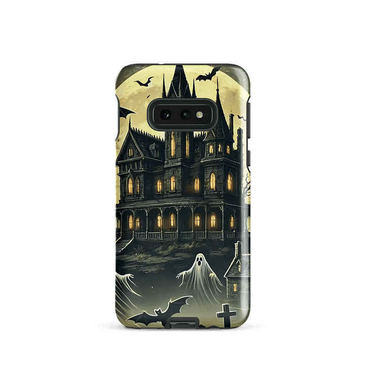 Haunted Mansion Samsung Tough Case - Gothic House with Ghosts Design product image (2)