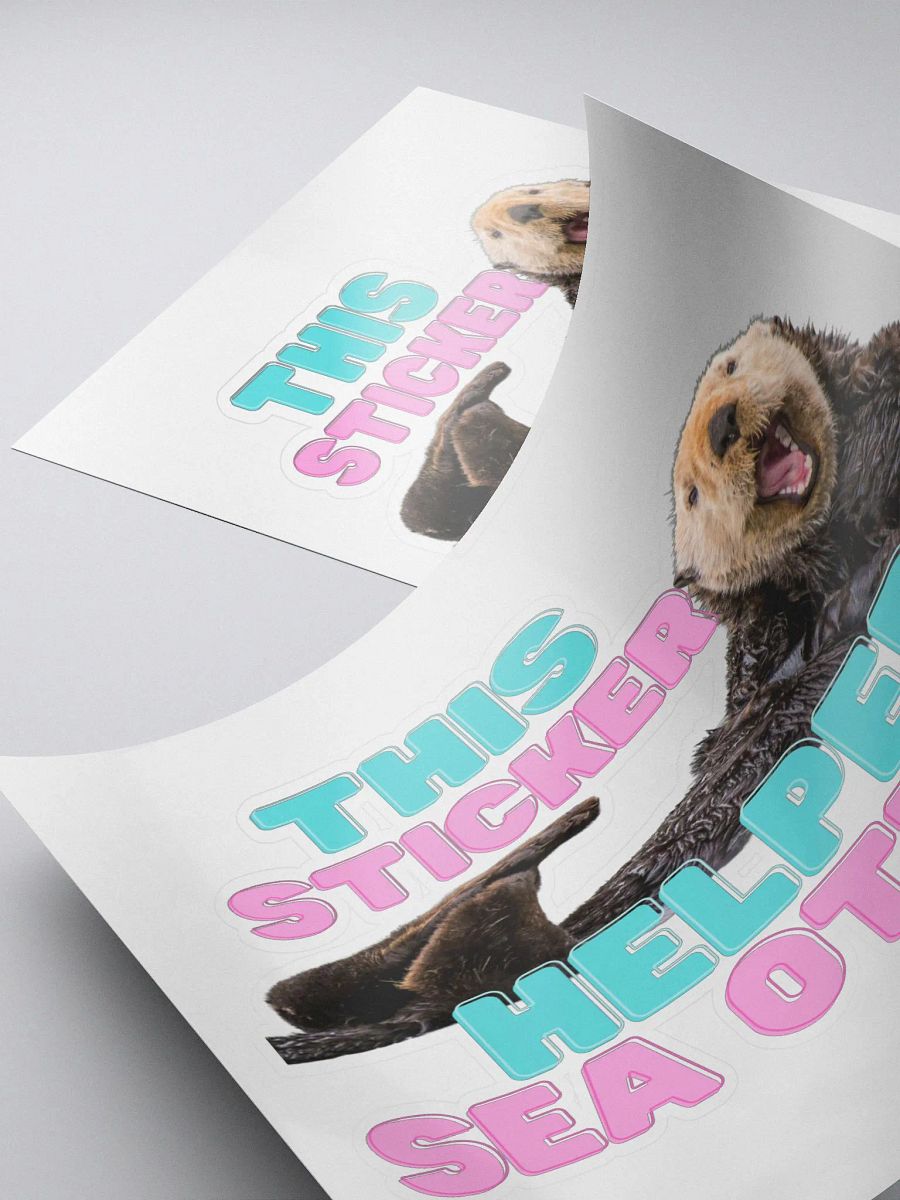 SEA OTTER STICKER product image (4)
