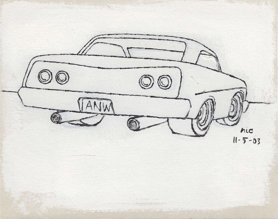White Car #1 Print product image (1)